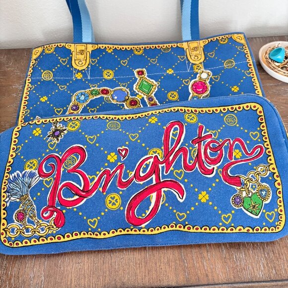 Brighton Glittering Love Canvas Tote Bag - Picture 11 of 11